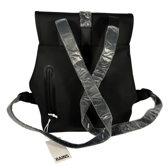 RAINS x Tik Tok Bucket Backpack W3 Fold Top Waterproof Rucksack Bag NEW main image 9